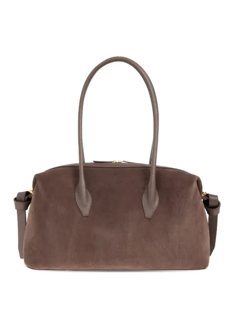 Yuzefi Brioche suede-finish tote bag Brown YUZRS26HBBD