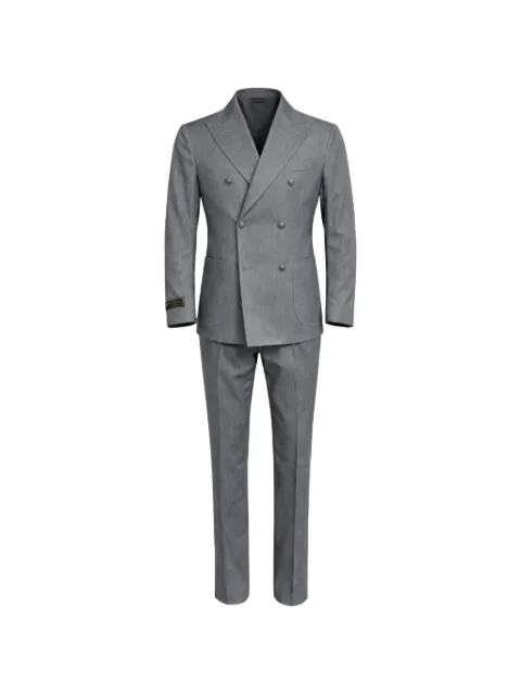 FRANZESE COLLECTION Beckham double-breasted suit Grey FCADL002