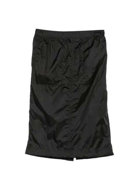 Saint Laurent ruched-detail midi skirt Black 870894Y8J40