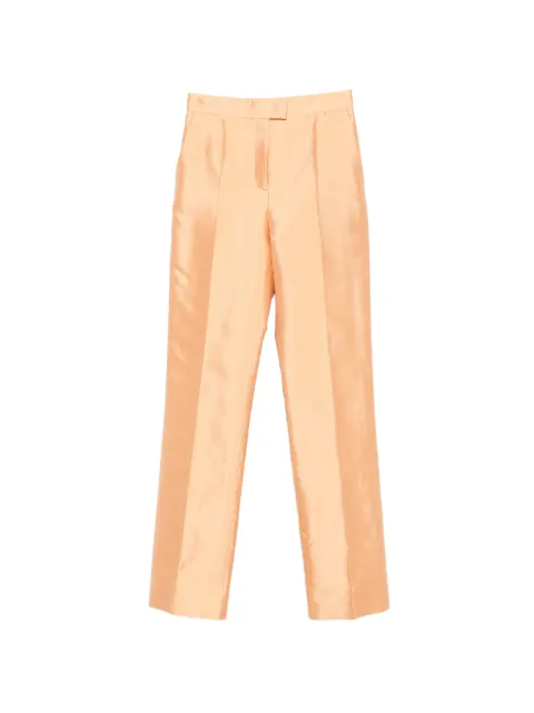 Valentino Garavani pressed-crease tailored trousers Orange BRB7869F3
