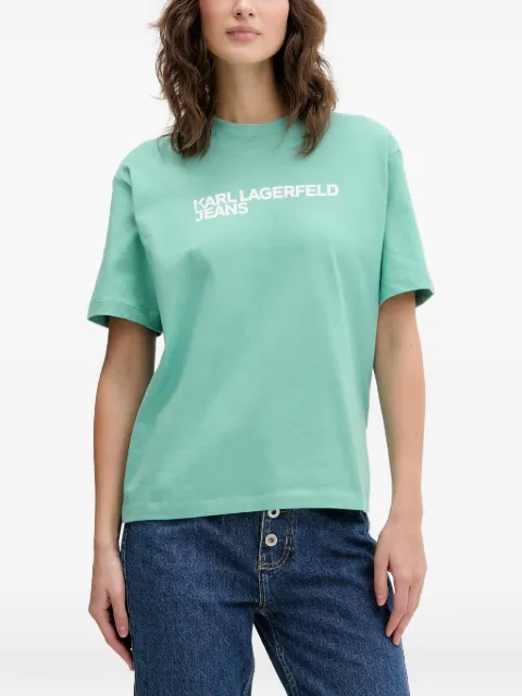 Karl Lagerfeld Jeans logo-print T-shirt Green A1W17005