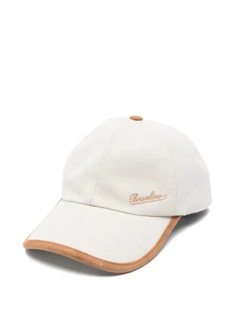 Borsalino logo-embroidered baseball cap Neutrals B950009EBD0068X