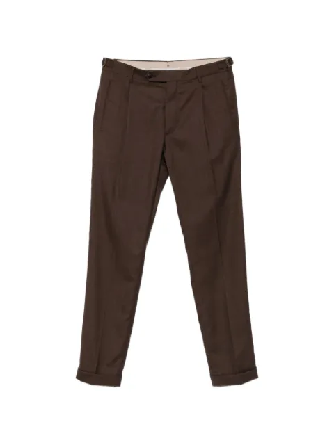 Berwich pleated turn-up trousers Brown RETROLONGDR1480