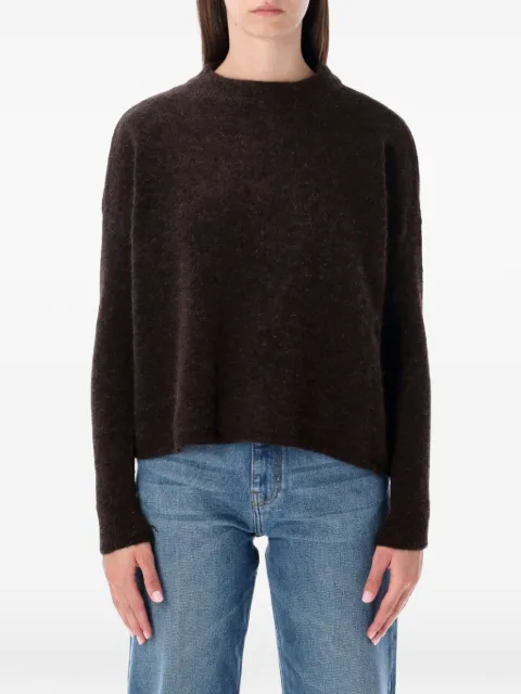 Sessùn brushed crew-neck sweater Brown 24109009