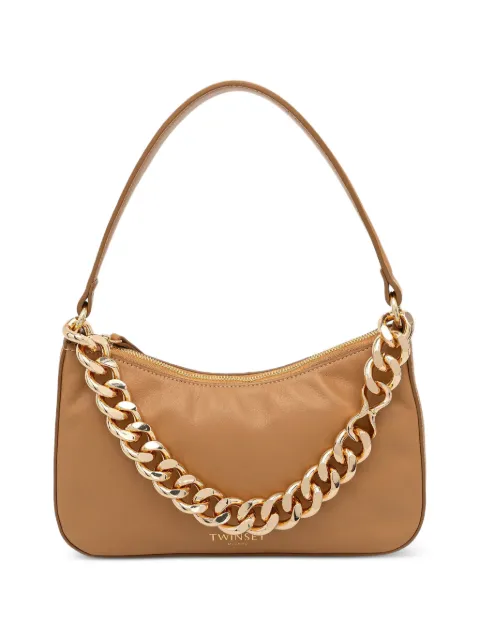 TWINSET Liliane small leather bag Neutrals 999TB7012