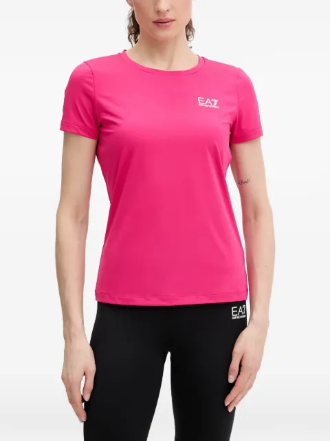 Ea7 Emporio Armani logo-print short-sleeve T-shirt Pink 7W000795AF18476