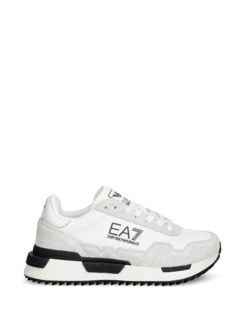 Ea7 Emporio Armani logo-print panelled sneakers White 7X000380AF19175