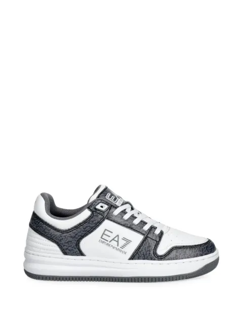 Ea7 Emporio Armani logo-print panelled sneakers White 7X000345AF11988