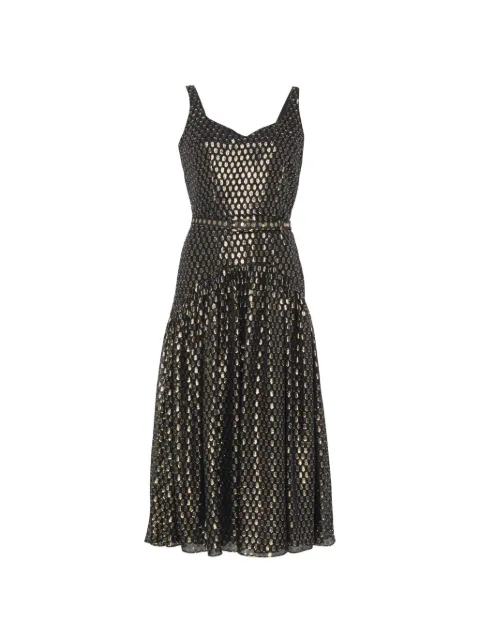 Parlor polka-dot midi dress Black 202615