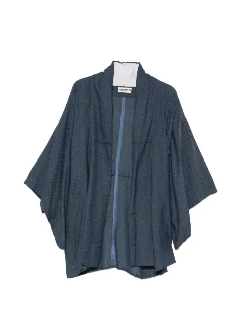 A.N.G.E.L.O. Vintage Upcycling patterned kimono Blue AU250BFB