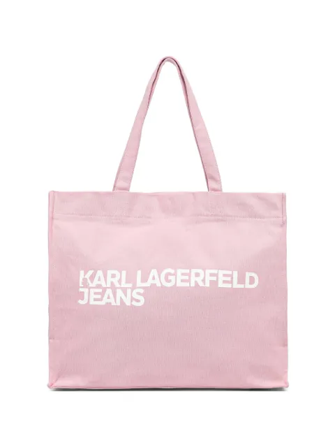 Karl Lagerfeld Jeans logo-print tote bag Pink A1W50002