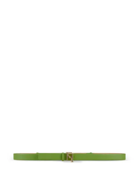 Elisabetta Franchi leather belt with buckle Green CT92S61E2