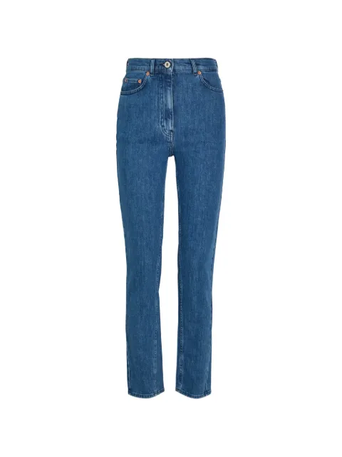 Another Tomorrow button-fastening jeans Blue A425PT072CO