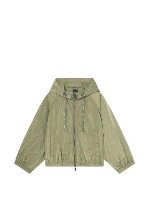 Armani Exchange hooded zip-up windbreaker jacket Green XW001978AF21533