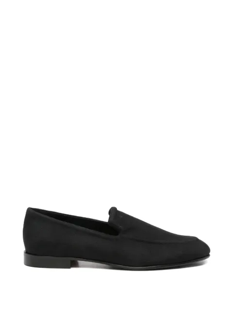 Canali herringbone-pattern loafers Black RE01287911407