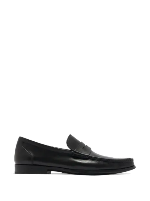 Magnanni penny-slot square-toe loafers Black 26195101
