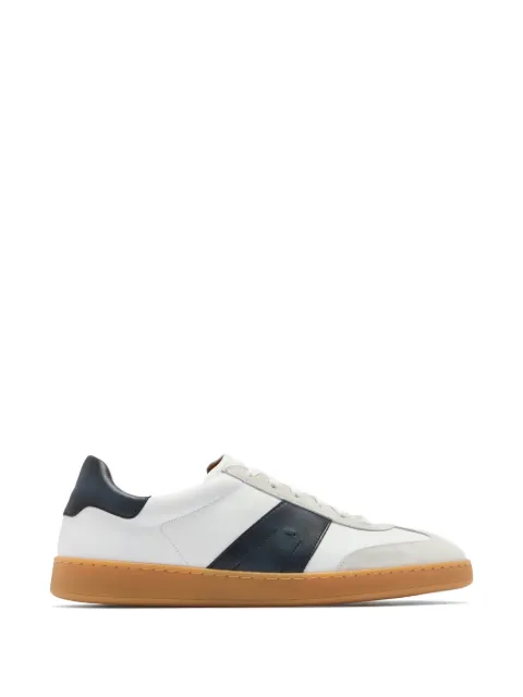 Magnanni panelled suede-trimmed sneakers White 2530953