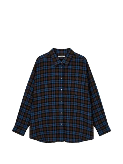 TOMBOY checkered oversized shirt Brown 9106221228