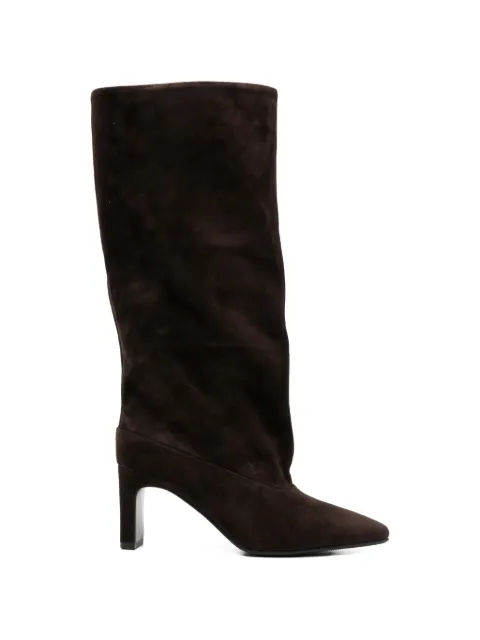 ADRIANNA FERETTI pointed-toe suede boots Brown 603925213