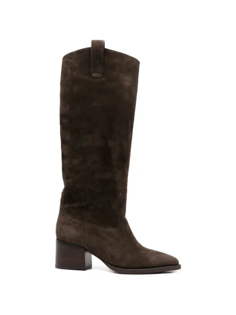 ADRIANNA FERETTI suede pointed-toe boots Brown 603925207