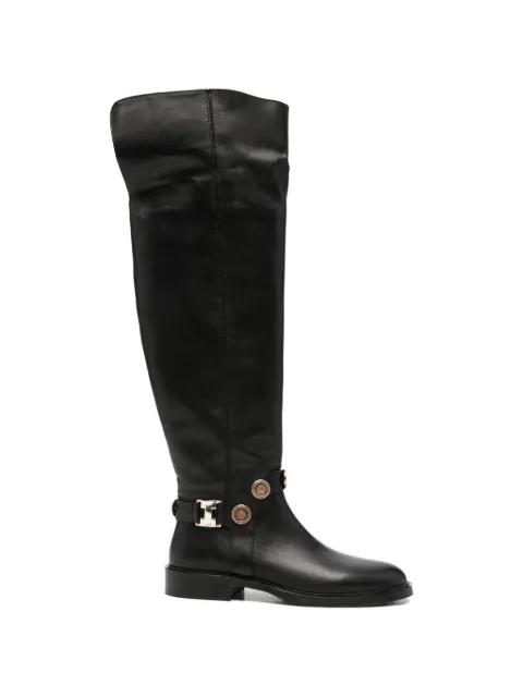 ADRIANNA FERETTI medallion-embellished boots Black 601425215
