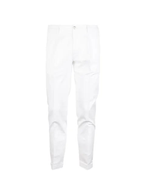 Re-Hash pressed-crease slim-fit trousers White P304JM22770000