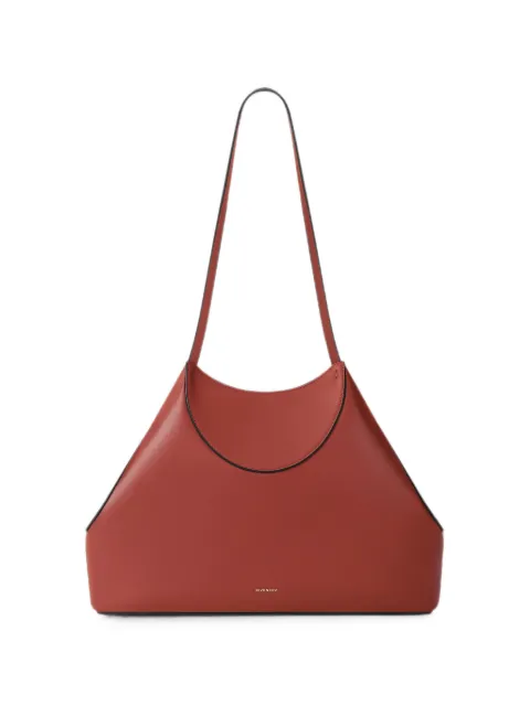 Givenchy Facet small trapezoid-shaped leather shoulder bag Orange BB516PB2DK