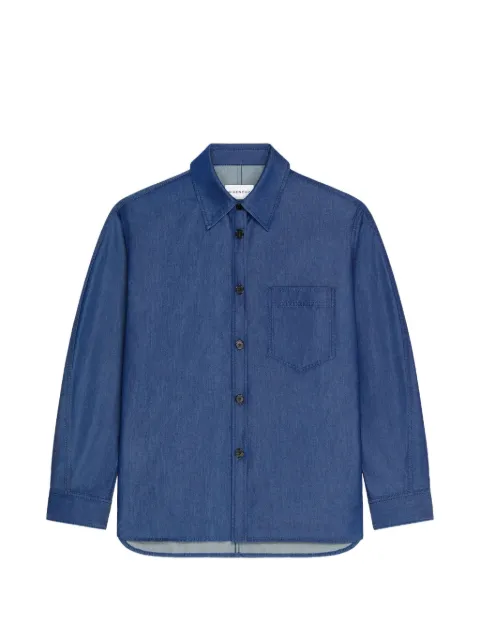 Givenchy chest-pocket button-up shirt Blue BM615W517D