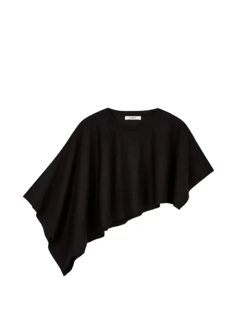 TOMBOY asymmetric-hem cape Black 9106252215
