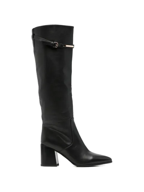ADRIANNA FERETTI buckle-detail pointed-toe boots Black 603925202