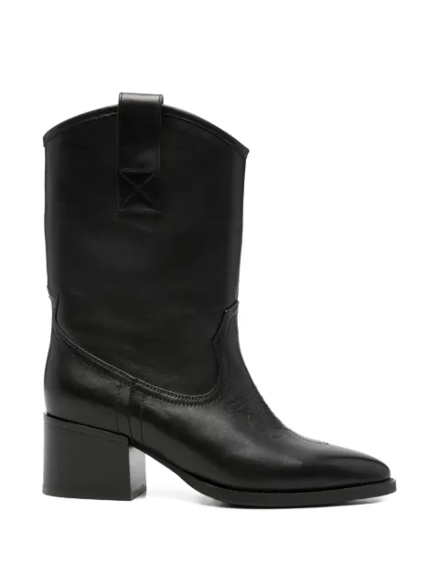 ADRIANNA FERETTI topstitched western-style boots Black 603925211