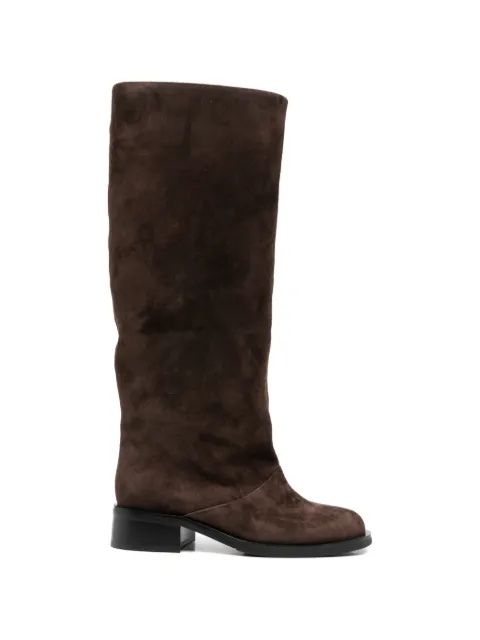 ADRIANNA FERETTI suede knee-high boots Brown 603925215