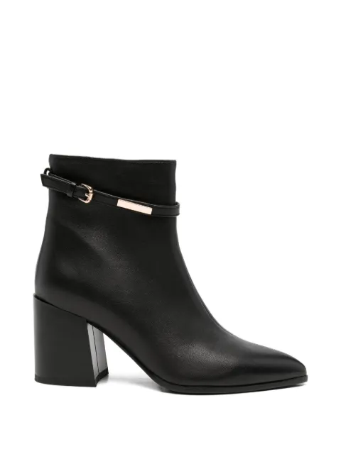 ADRIANNA FERETTI buckle-detail pointed-toe ankle boots Black 603925203