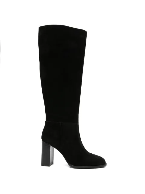 ADRIANNA FERETTI suede block-heel boots Black 601425214