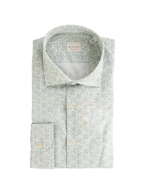 Brancaccio floral-print long-sleeve shirt Green GIOPDP0803