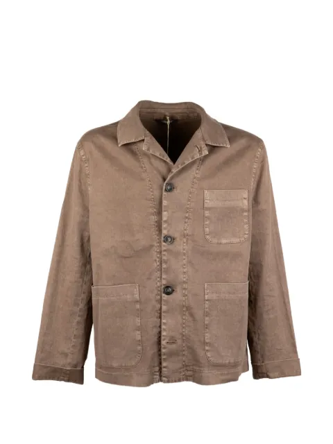 Circolo 1901 patch-pocket button-up shirt Brown CN5326