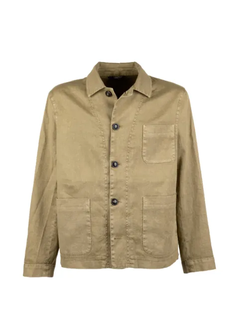 Circolo 1901 button-up patch-pocket shirt Green CN5326