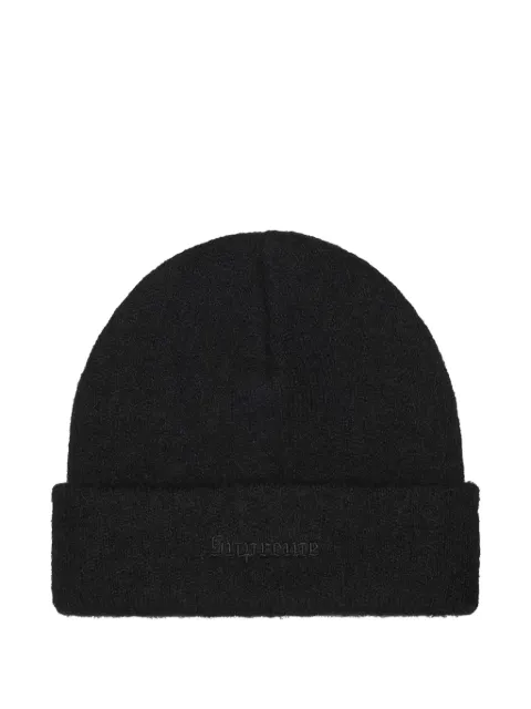 Supreme logo-embroidered beanie hat Black SU27495