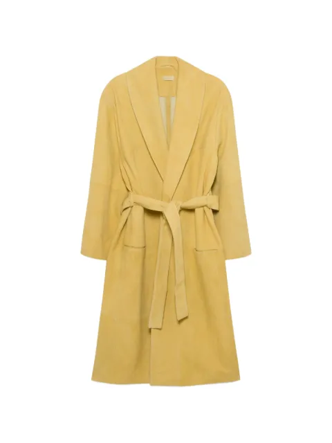 SIMKHAI Enola suede coat Yellow 2267011S