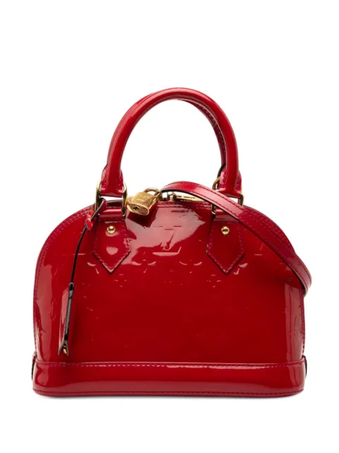 Louis Vuitton Pre-Owned 2013 Monogram Vernis Alma BB satchel Red LROLDHYS7YV8JMQO