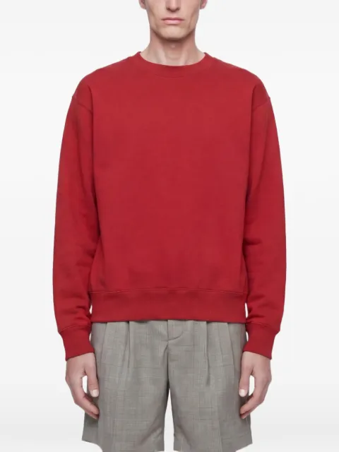 Hed Mayner embroidered crew-neck sweater Red HMMC72030THC295