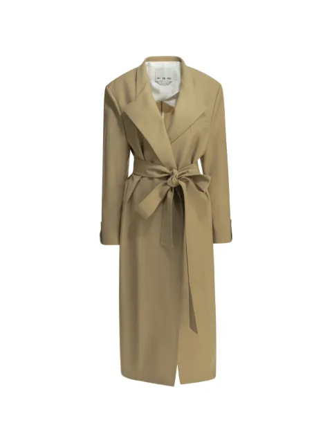 SA SU PHI belted coat Neutrals S26803WO