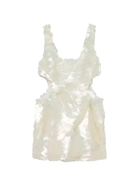 SIMKHAI Emilie sequin-embellished cutout mini dress White 2261169F