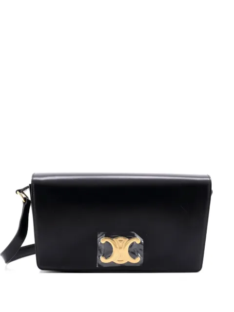 Celine Pre-Owned Trapeze Triomphe Smooth Calfskin shoulder bag Black DFH2ZJL9L7PWKZRP
