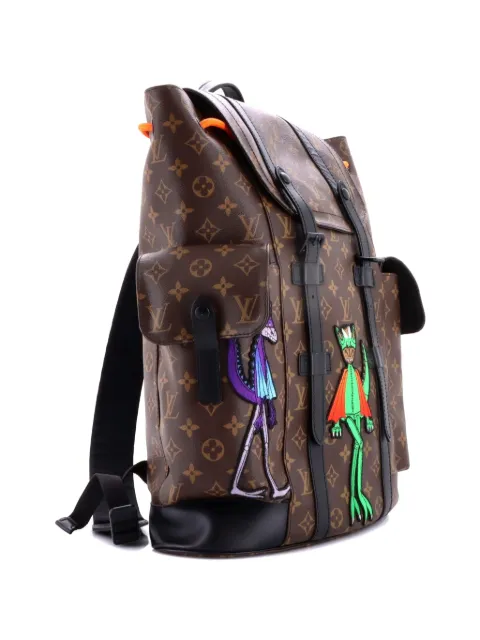 Louis Vuitton Pre-Owned Christopher Monogram Canvas with LV Friends Patch PM backpack Brown S9WUDQPNU7A9O6LK