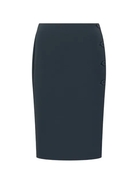 PINKO button-detail midi skirt Blue 106486A32F