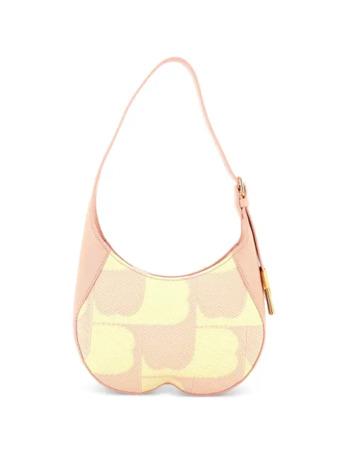 Burberry Pre-Owned Chess Printed Canvas with Leather Small shoulder bag Pink ACOWLDDOIWVOKSPM
