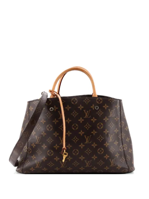 Louis Vuitton Pre-Owned Montaigne Handbag Monogram Canvas GM tote bag Brown IPRTUMI6X58MJP8Y