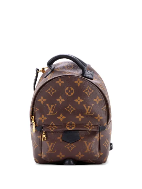 Louis Vuitton Pre-Owned Palm Springs Monogram Canvas Mini backpack Brown 5NPSLE77797T5WMM