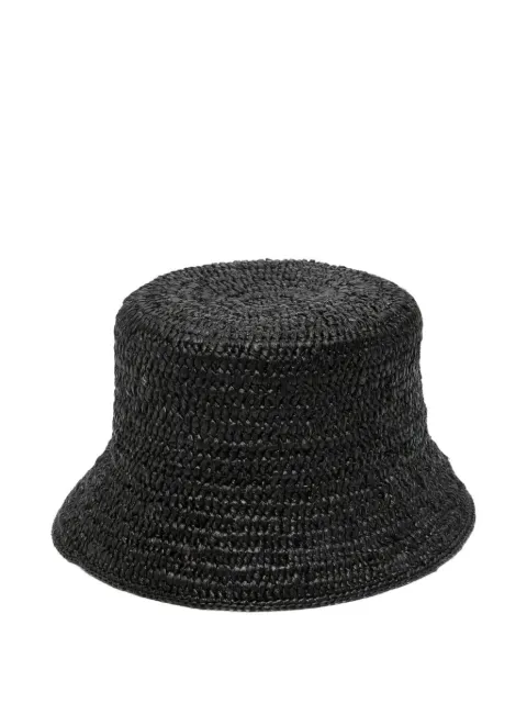 Helen Kaminski woven-raffia bucket hat Black HAT52267CHARCOAL